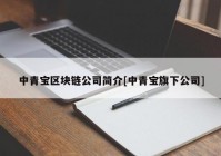 中青宝区块链公司简介[中青宝旗下公司]